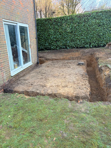 Groundwork Project Churt Surrey - blocked drains treatment plant installation soakaways cctv Haslemere Petersfield Winchester Alton