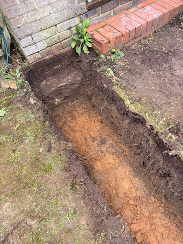 Groundwork Project Churt Surrey - blocked drains treatment plant installation soakaways cctv Haslemere Petersfield Winchester Alton